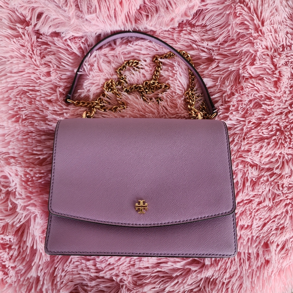 Tory Burch Emerson Lilac Crossbody Bag